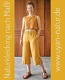  Video 3/4 Damenhose aus Bouretteseide 