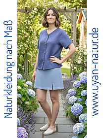  Video Kurzarm-Leinenbluse 