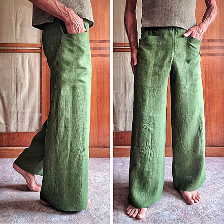  Lange Leinen-Sommerhose 