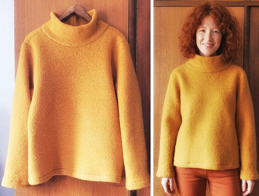  Unisex-Stehkragen-Pullover aus Wollfleece 